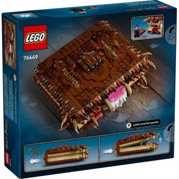 LEGO Harry Potter Conjunto de brincar Livro dos Monstros 76449 — 518 peças, 1 minifigura, dentes encaixáveis