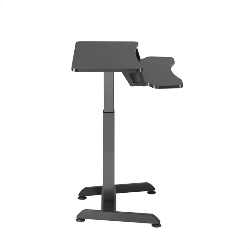 Secretária Maclean MC-835 portátil com regulação elétrica de altura 72 – 122 cm, máx. 37 kg, painel de controlo, posto de trabalho sentado/em pé