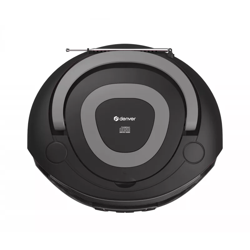 Denver TDB-212GR boombox DAB+ com leitor de CD, DAB+/FM, Bluetooth, USB, AUX, cinzento