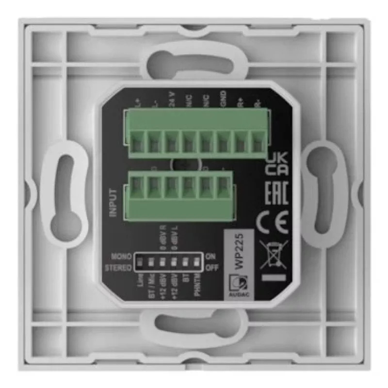 AUDAC WP225/W Conversor de áudio Aço, Branco
