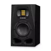 Monitores de estúdio ADAM AUDIO A4V preto, 2 vias, 90 W RMS, woofer de 4 polegadas, ecrã LED, montável em rack