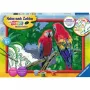 Ravensburger pintar por números - Papagaios coloridos