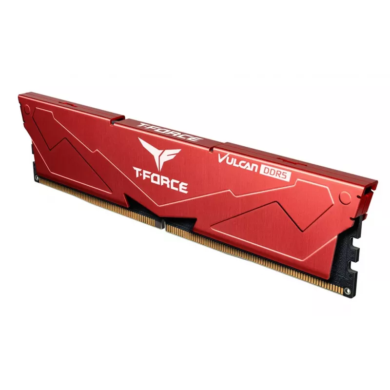 Team Group VULCAN FLRD532G6000HC30DC01, 32 GB, 2 x 16 GB, DDR5, 6000 MHz, 288-pin DIMM, Vermelho