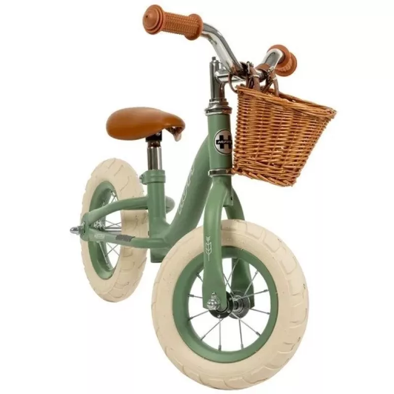Bicicleta de equilíbrio HUFFY Vintage 10 polegadas verde – HUFFY 27284W, rodas de 10 polegadas, bicicleta de aprendizagem sem pedais
