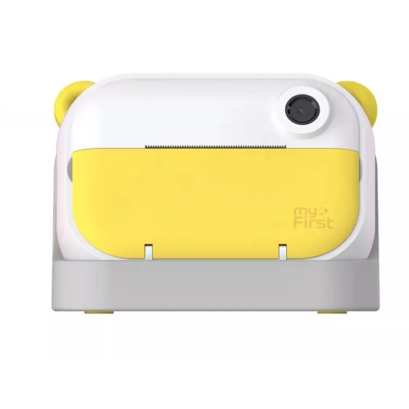 myFirst Camera Insta Wi FC2402SA-YW01 câmara instantânea para crianças com impressora, ecrã IPS de 2,4″, dupla objetiva de 12 MP, amarela