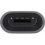 Adaptador Goobay USB 2.0 Hi-Speed, cinzento, cinzento – conector fêmea USB-C™ > ficha Micro USB 2.0 (Type-B) (55553)