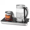 ProfiCook PC-TKS 1056 chaleira 1,7 L preto, aço inoxidável, transparente