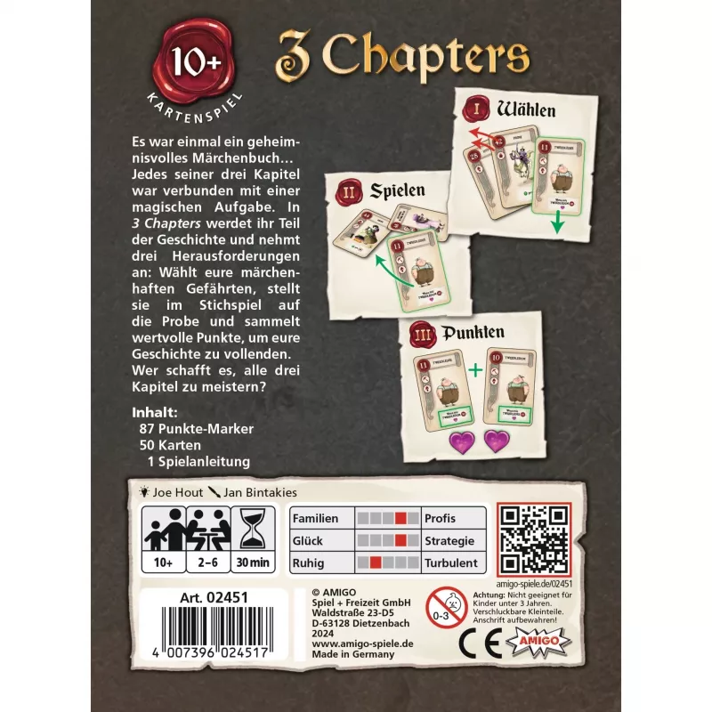 3 Chapters, jogo de cartas