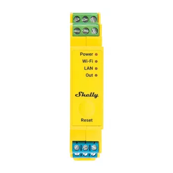 Controlador de iluminação para calha DIN Shelly RGBWW Pro WiFi 5 canais