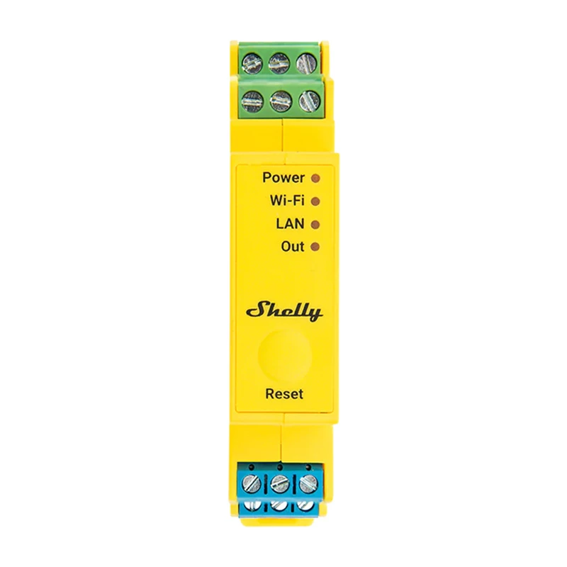 Controlador de iluminação para calha DIN Shelly RGBWW Pro WiFi 5 canais