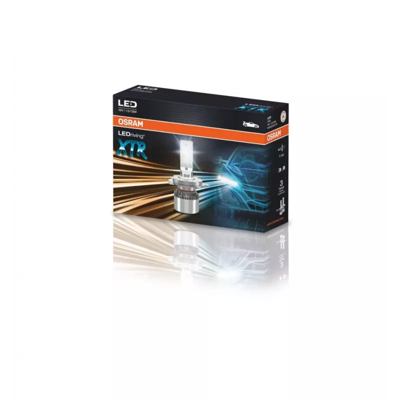 Lâmpadas LED para faróis Ledvance LEDriving XTR H4 64193DWXTR, conjunto de 2