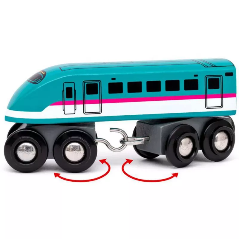 Comboio de brincar Ravensburger BRIO World Trains of the World Shinkansen E5 Hayabusa