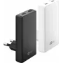 Carregador rápido duplo Goobay USB-C PD GaN 90° Flat 65 W preto - 2x -conectores (75725)