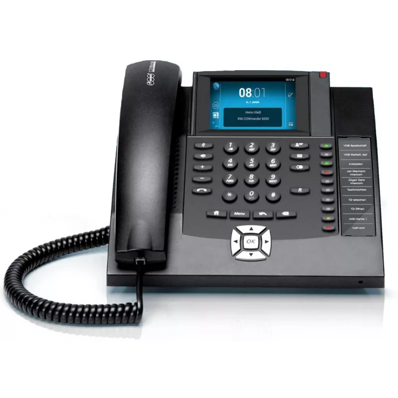 Auerswald COMfortel 1400 Telefone analógico identificador de chamadas preto