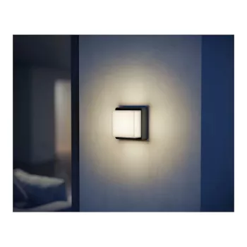 Aplique de parede exterior Steinel L 845 SC, LED não substituível 9 W, antracite, alumínio/plástico, 160°/5 m