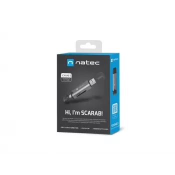 Leitor de cartões SCARAB 3 USB A/C SD/MICRO USB 3.