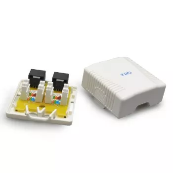 Caixa de montagem para acessórios de cabos CAT6 UTP/2P NCAC-2U6-01 Gembird