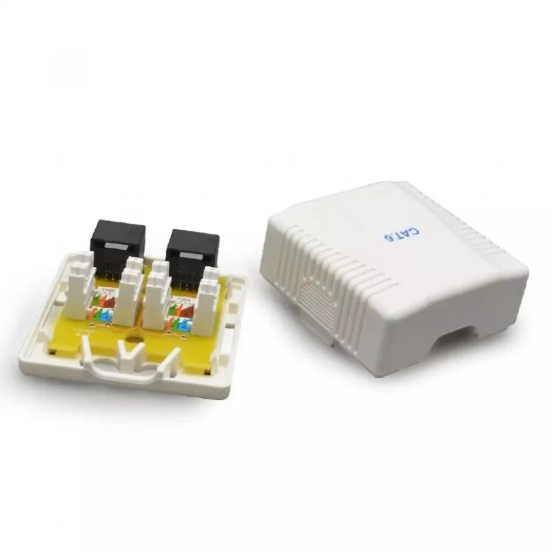 Caixa de montagem para acessórios de cabos CAT6 UTP/2P NCAC-2U6-01 Gembird