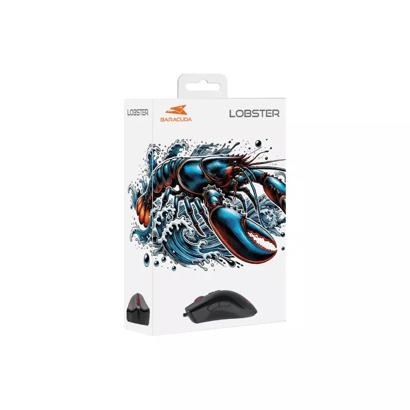 Rato Baracuda BGM-081 Lobster preto USB