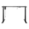 Secretária elétrica de altura ajustável Ergo Office, Cinzento, Altura máx. 123 cm, 80 kg - sem tampo, para trabalho de pé e sentado, ER-433