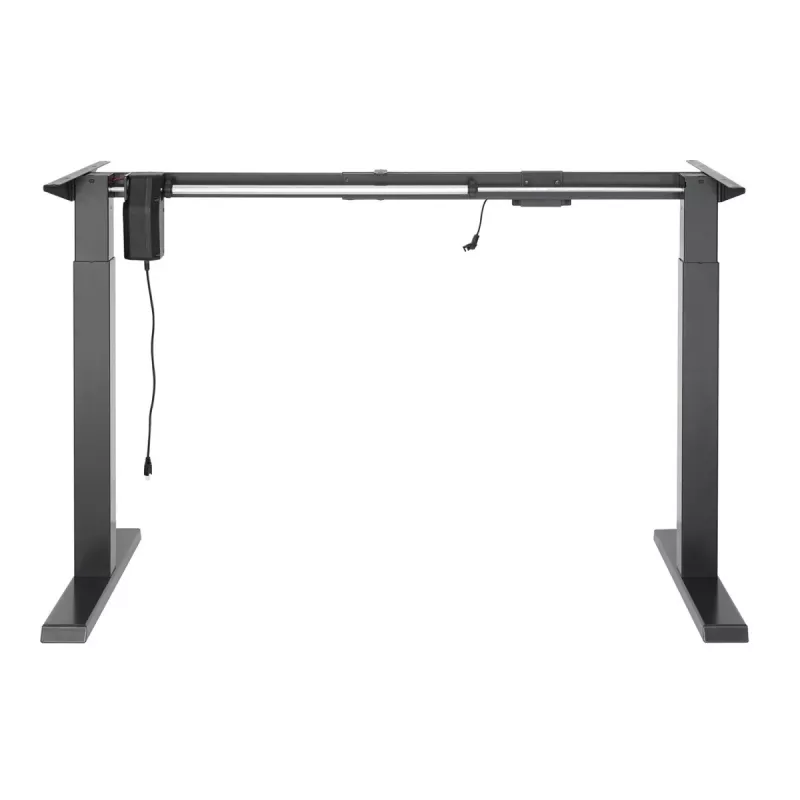 Secretária elétrica de altura ajustável Ergo Office, Cinzento, Altura máx. 123 cm, 80 kg - sem tampo, para trabalho de pé e sentado, ER-433