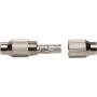 Renkforce ficha coaxial 0410320 conector metálico para antena-TV-rede