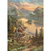 Thomas Kinkade Studios: Esplendor à beira do lago, Puzzle 500 peças