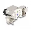 Módulo Keystone DeLOCK RJ45 fêmea para LSA Cat.6A STP com clipe de bloqueio
