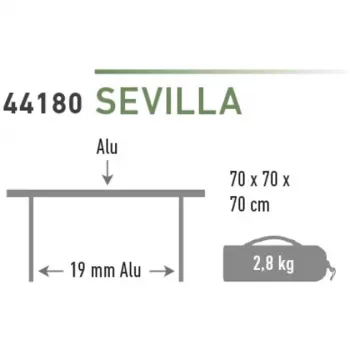 Mesa de campismo High Peak Sevilla 44180