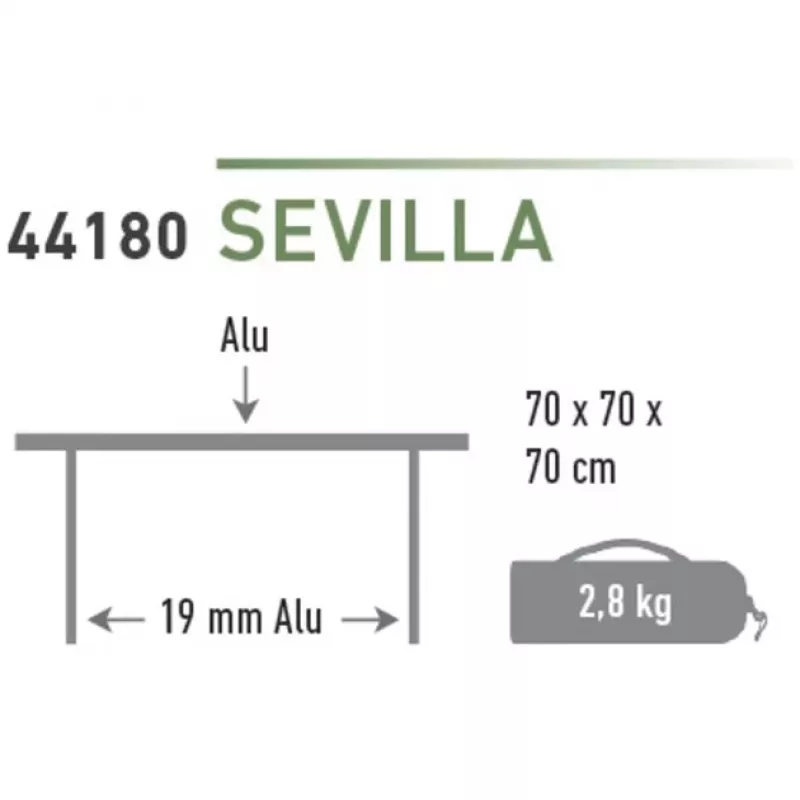 Mesa de campismo High Peak Sevilla 44180