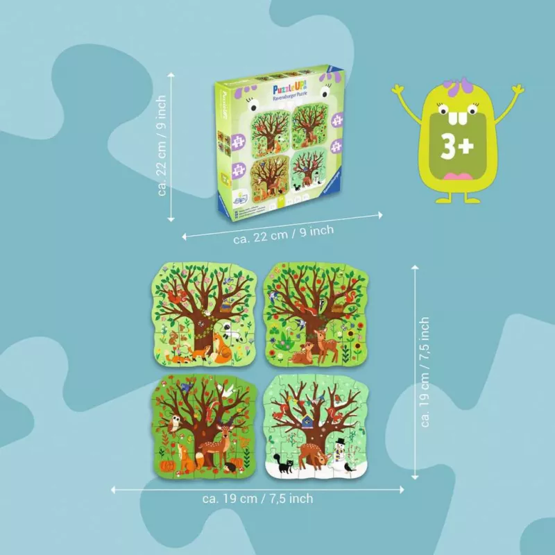 Puzzle UP - Quatro estações (12, 16, 20 e 24 peças)