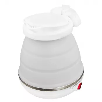 Chaleira elétrica ESPERANZA EKK023 — 0,5 l, 750 W, branco, aço inoxidável e plástico