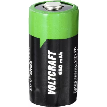 Bateria especial VOLTCRAFT CR 123 lítio 3 V 650 mAh (VC-12713995)