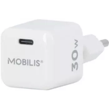 Mobilis Nano carregador de parede - 30W - USB C - GaN - Made In France (001383)