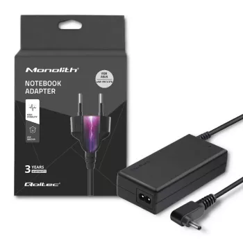 Fonte de alimentação Qoltec 51506.45W para ASUS | 45W | 19V | 2,37A | 4,0*1,35 | +cabo de alimentação
