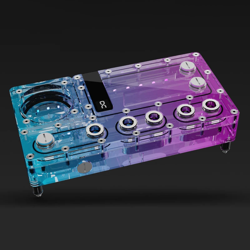 Reservatório Alphacool Core Distro Plate acrílico transparente 125x240x68,8 mm