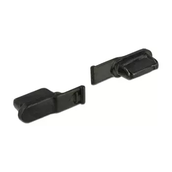 Tampa de segurança para tomada DELOCK 64033, preto, 5×12,5×3,5 mm, pack de 10