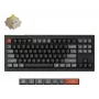 Teclado mecânico Keychron V3 Ultra 8K — com fios e Bluetooth, layout QWERTY, RGB LED, preto