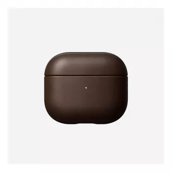 Capa de pele Nomad V3 Rustic Brown para AirPods — proteção em pele para o estojo de carregamento dos AirPods