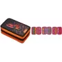 Estojo de lápis Herlitz 50038794 macio poliéster preto laranja 190x115x70 mm
