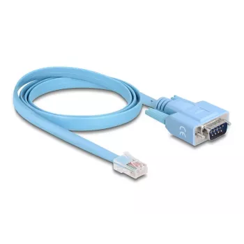 Adaptador DeLOCK RS-232 DB9 macho para RJ45 macho 1 m