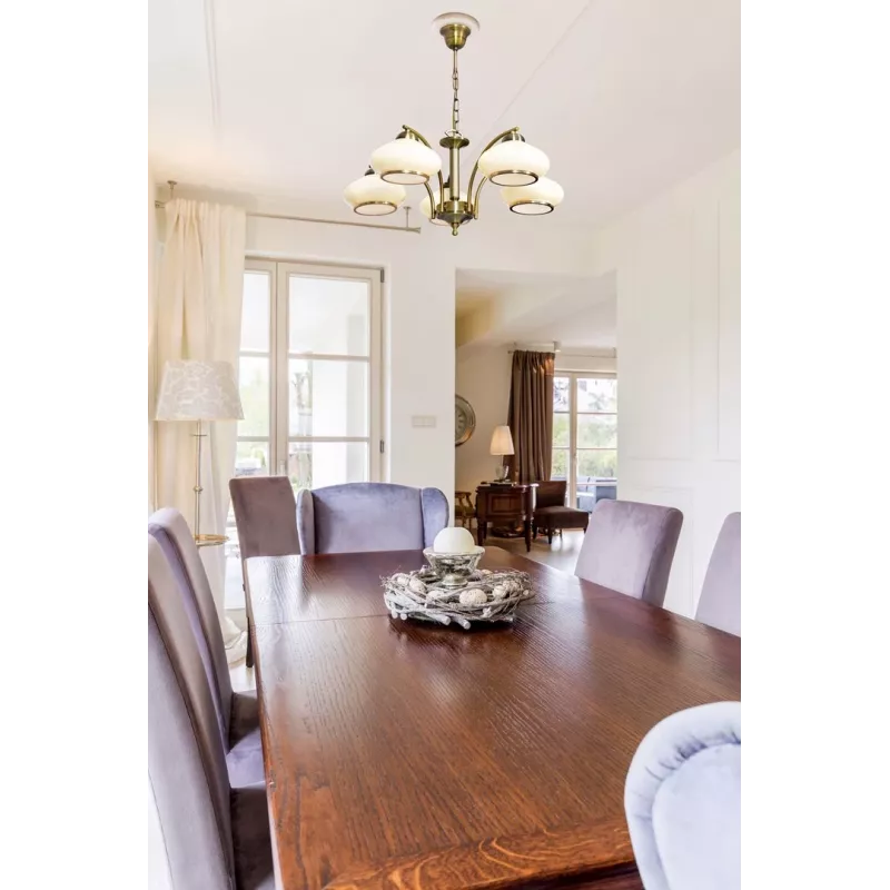 Lustre de teto Activejet Classic RITA pátina 5xE27 para sala de estar