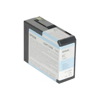 Epson embalagem individual ciano-claro T580500, ciano-claro, tinta pigmentada, 80 ml, 1 unidade, embalagem individual