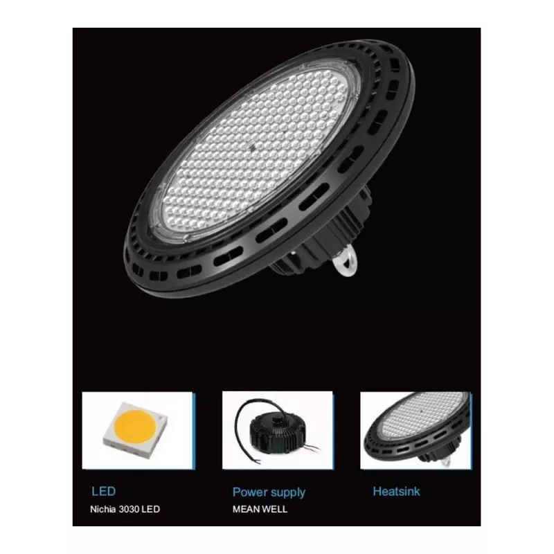 Synergy 21 LED Lâmpada pendente pontual UFO 160W para indústria/armazéns cw 90