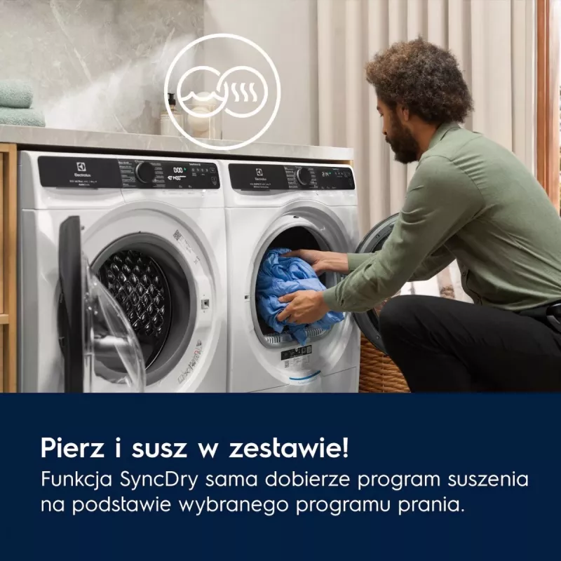 Máquina de secar roupa Electrolux EW7D585UCP 8 kg bomba de calor, secagem por condensação