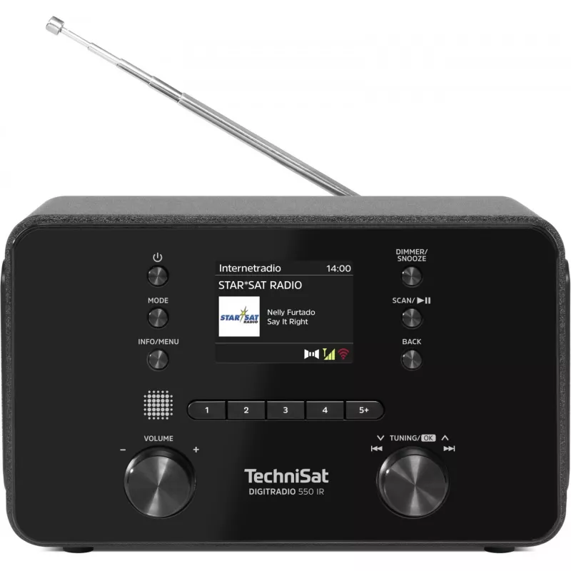 Rádio pessoal TechniSat DigitRadio 550 IR Digital DAB+ FM 100W