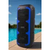 Altifalante estéreo portátil SQUEAK SQ1009 – Bluetooth 5.3, 45 W RMS, 10 h de autonomia, FM, USB, AUX, LED, 1800 mAh, preto