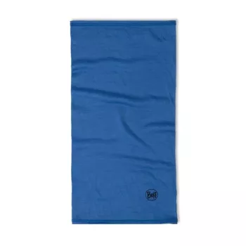 Buff Merino Lightweight Jr Solid gorro de pescoço de lã merino para criança, azul