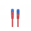PATCHCORD LANBERG S/FTP CAT.6A 0.5M VERMELHO LSZH