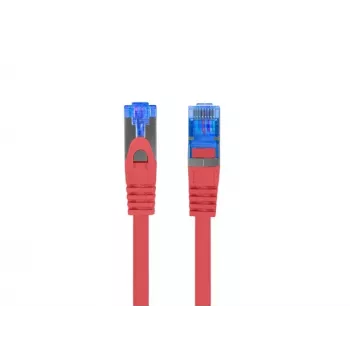 PATCHCORD LANBERG S/FTP CAT.6A 0.5M VERMELHO LSZH